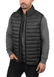 Blend Nille Herren Weste Steppweste Outdoor Weste Mit Stehkragen Schwarz/Dunkelgrau/Grau
