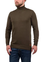 Blend Rollkragenpullover BLEND BHLatif Khaki/Dunkelgrün/Braun