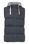 Blend Herren Steppweste mit Kapuze Dunkelblau/Grau/Blau/Hellblau/Schwarz