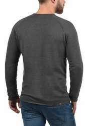 Blend Strickpullover Style BHJohn Dunkelgrau/Grau