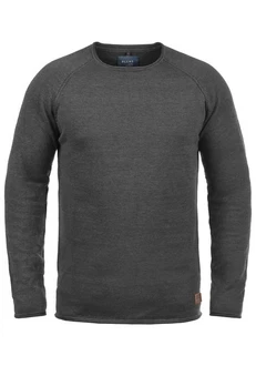Blend Strickpullover Style BHJohn Dunkelgrau/Grau