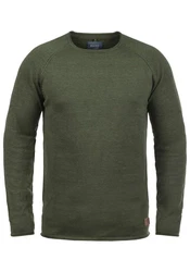Blend Strickpullover Style BHJohn Dunkelgrün/Grün/Khaki