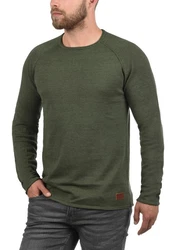 Blend Strickpullover Style BHJohn Dunkelgrün/Grün/Khaki