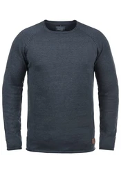 Blend Strickpullover Style BHJohn Dunkelblau/Grau/Dunkelgrau