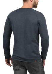 Blend Strickpullover Style BHJohn Dunkelblau/Grau/Dunkelgrau