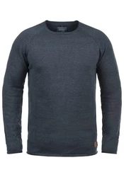Blend Strickpullover Style BHJohn Dunkelblau/Grau/Dunkelgrau