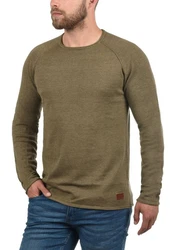 Blend Strickpullover Style BHJohn Khaki/Dunkelgrün/Braun