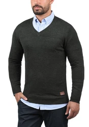 Blend Strickpullover Lasse 20703348ME Dunkelgrau/Grau/Dunkelgrün/Schwarz