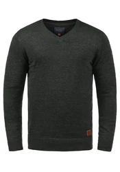 Blend Strickpullover Lasse 20703348ME Dunkelgrau/Grau/Dunkelgrün/Schwarz