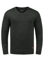 Blend Strickpullover Lasse 20703348ME Dunkelgrau/Grau/Dunkelgrün/Schwarz