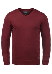 Blend Strickpullover Lasse 20703348ME Dunkelrot/Bordeaux/Rot