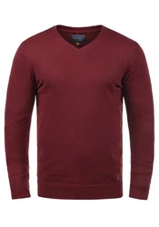 Blend Strickpullover Lasse 20703348ME Dunkelrot/Bordeaux/Rot