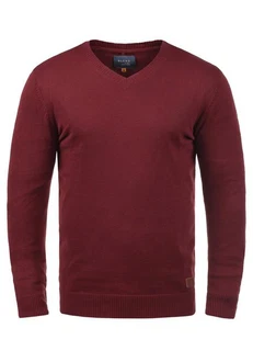 Blend Strickpullover Lasse 20703348ME Dunkelrot/Bordeaux/Rot