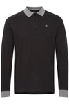 Blend Langarm-Poloshirt BHRalle Dunkelgrau/Schwarz/Dunkelblau/Grau