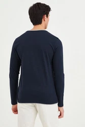 Blend Rundhalsshirt BLEND BHLeonas Dunkelblau/Blau/Hellblau