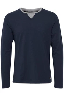 Blend Rundhalsshirt BLEND BHLeonas Dunkelblau/Blau/Hellblau
