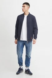Blend Sweatjacke BHArco Dunkelblau/Hellblau/Blau/Grau