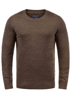 BLEND Strickpullover Lars 20703347ME Khaki/Braun/Dunkelbraun/Rot
