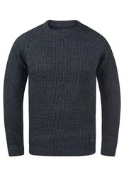 Blend Strickpullover BHCarrizal Dunkelblau/Grau