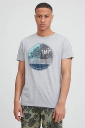 Blend T-Shirt Style BHTee Blau/Grau/Dunkelgrau/Hellgrau