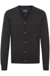 BLEND Cardigan BHLennard Dunkelgrau/Grau/Schwarz/Hellblau