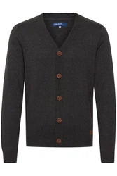 BLEND Cardigan BHLennard Dunkelgrau/Grau/Schwarz/Hellblau