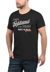 Blend Rundhalsshirt BLEND BHDoppler Schwarz/Dunkelgrau/Orange/Rot