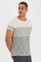 Blend T-Shirt BLEND BHJakob Grau/Hellgrau