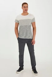 Blend T-Shirt BLEND BHJakob Grau/Hellgrau
