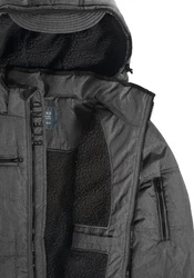 Blend Boris Herren Winterjacke Steppjacke mit Kapuze und Stehkragen (74655) Dunkelgrau/Grau/Hellgrau