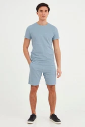 Blend Sweatshorts Style BHSan Hellblau/Grau/Blau