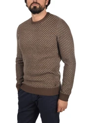 Blend Strickpullover BHCalisto Braun/Khaki/Dunkelbraun/Grau