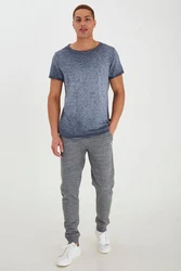 Blend Rundhalsshirt BLEND BHMino Grau/Hellblau/Dunkelblau/Hellgrau