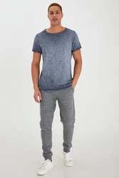 Blend Rundhalsshirt BLEND BHMino Grau/Hellblau/Dunkelblau/Hellgrau