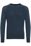 Blend Gandolf Herren Strickpullover Feinstrick Pullover Mit Rundhals (BHGandolf) Dunkelblau/Hellblau/Blau
