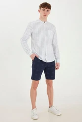 Blend Langarmhemd BHShirt Grau/Dunkelblau/Weiß/Dunkelgrau