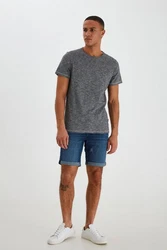Blend T-Shirt BLEND BHMuddy Dunkelgrau/Hellgrau/Grau