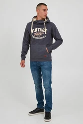 Blend Alejandro Herren Kapuzenpullover Hoodie Pullover Mit Kapuze Cross-Over-Kragen (70818) 