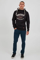 Blend Alejandro Herren Kapuzenpullover Hoodie Pullover Mit Kapuze Cross-Over-Kragen (70818) 