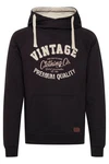 Blend Alejandro Herren Kapuzenpullover Hoodie Pullover Mit Kapuze Cross-Over-Kragen (70818) 