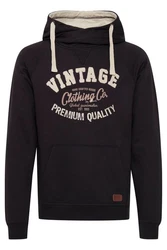 Blend Alejandro Herren Kapuzenpullover Hoodie Pullover Mit Kapuze Cross-Over-Kragen (70818) 