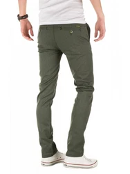 WOTEGA Chino Pants Allen Herren Slim Fit Dunkelgrün/Khaki/Grün