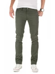 WOTEGA Chino Pants Allen Herren Slim Fit Dunkelgrün/Khaki/Grün