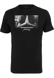 MisterTee Kurzarmshirt Ladies Pray Tee Schwarz/Grau/Lila
