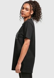 MisterTee Kurzarmshirt Ladies Pray Tee Schwarz/Grau/Lila