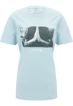 MisterTee Kurzarmshirt Ladies Pray Tee Hellblau/Blau