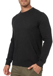 Indicode Rundhalspullover Wildman Dunkelgrau/Grau/Schwarz/Khaki