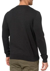 Indicode Rundhalspullover Wildman Dunkelgrau/Grau/Schwarz/Khaki