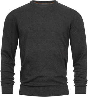 Indicode Rundhalspullover Wildman Dunkelgrau/Grau/Schwarz/Khaki