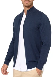 Indicode Strickjacke Tinos Dunkelblau/Hellblau/Blau